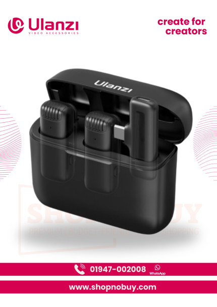 Ulanzi J12 Wireless Lavalier Microphone