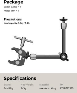 SmallRig 2732 Magic Arm Clamp