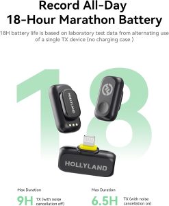 Hollyland Lark A1 Wireless Mic for iPhone