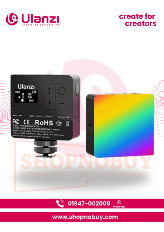 Ulanzi VL49 Pro RGB video light