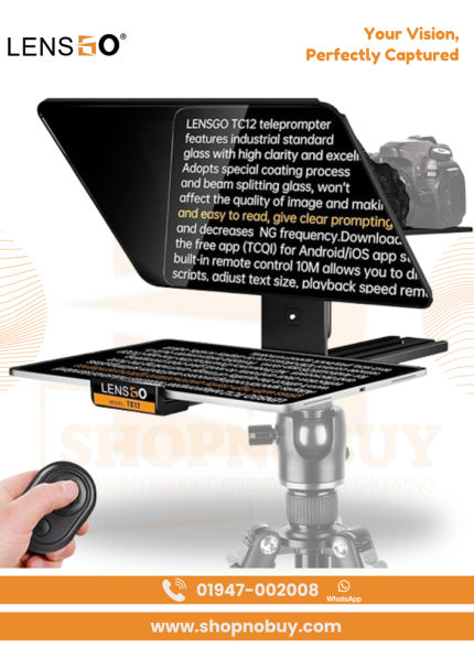 LENSGO TC12 12.9 Inch Aluminum Teleprompter